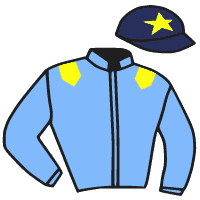 Casaque du jockey de Ponty