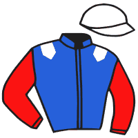 Casaque du jockey de Garnement Bleu